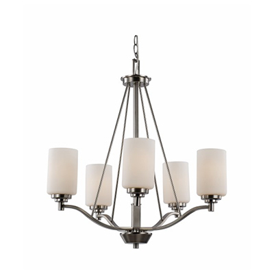 TransGlobe 70525 ROB 5 Light Chandelier in Rubbed Oil Bronze